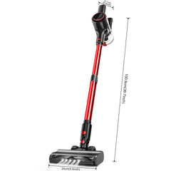 30Kpa 350W Handheld Cordless Vacuum Cleaner 8 IN 1 Powerful Suction Stick Vacuum 1.5L Dust Cup for Pet Hair/Carpet/Hard Floor