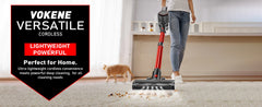 30Kpa 350W Handheld Cordless Vacuum Cleaner 8 IN 1 Powerful Suction Stick Vacuum 1.5L Dust Cup for Pet Hair/Carpet/Hard Floor