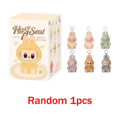 1nd 2nd 3nd Generation Monster For Labubu Sitting Series Blind Box Labubu Series Macaron Keychain Birthday Holiday Gift