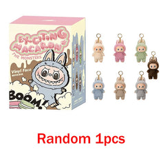 1nd 2nd 3nd Generation Monster For Labubu Sitting Series Blind Box Labubu Series Macaron Keychain Birthday Holiday Gift