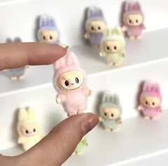 1nd 2nd 3nd Generation Monster For Labubu Sitting Series Blind Box Labubu Series Macaron Keychain Birthday Holiday Gift