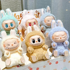 1nd 2nd 3nd Generation Monster For Labubu Sitting Series Blind Box Labubu Series Macaron Keychain Birthday Holiday Gift