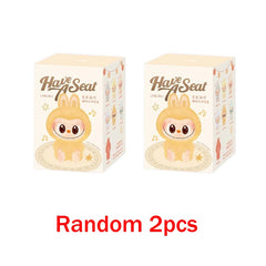 1nd 2nd 3nd Generation Monster For Labubu Sitting Series Blind Box Labubu Series Macaron Keychain Birthday Holiday Gift