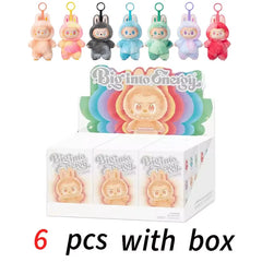 1nd 2nd 3nd Generation Monster For Labubu Sitting Series Blind Box Labubu Series Macaron Keychain Birthday Holiday Gift