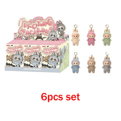 1nd 2nd 3nd Generation Monster For Labubu Sitting Series Blind Box Labubu Series Macaron Keychain Birthday Holiday Gift