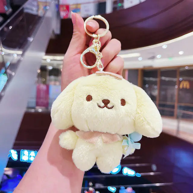 Couple Dolls Keychain - Mini Yugui & Pacha Dog Charm